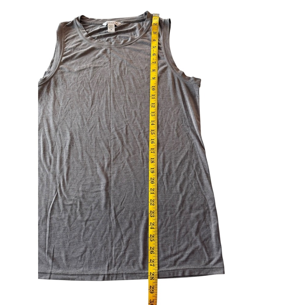 Athleta Womens Gray Heathered Muscle Tank Top Activewear Size M - Picture 6 of 6